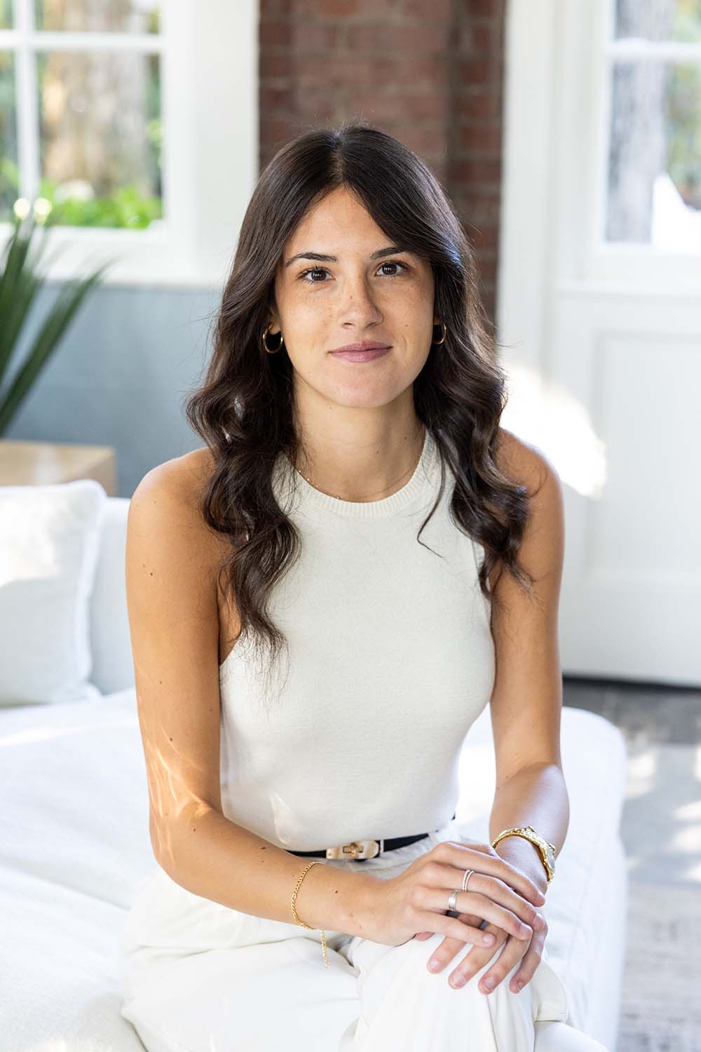 Giuliana Ciarleglio, Junior Architectural Designer at Hill & Harbor, assisting in drafting and design development for custom homes.