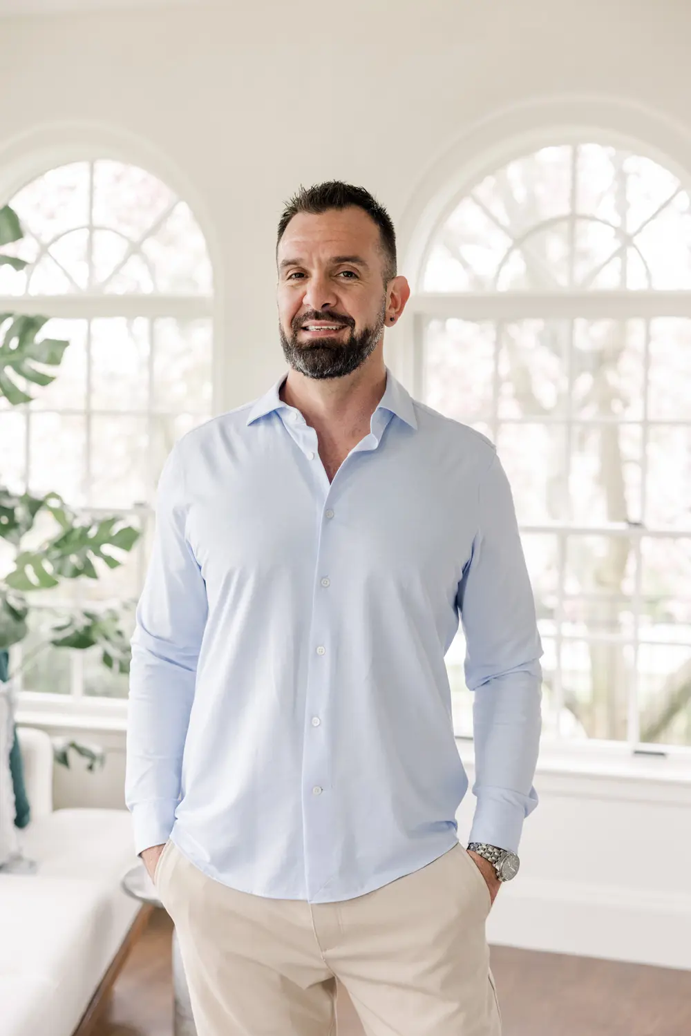 George Hill, Construction Project Manager at Hill & Harbor, overseeing custom home builds and renovations in Rhode Island.